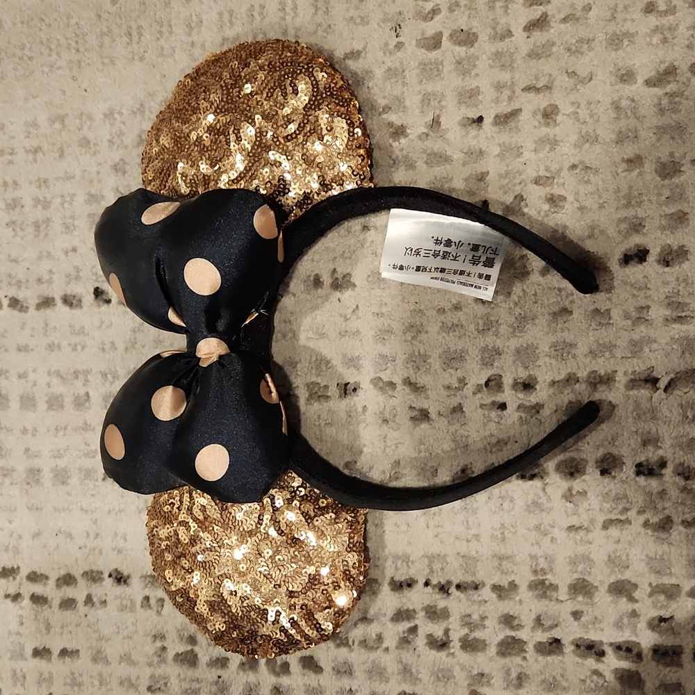 Disney Black and Gold Mickey Ears